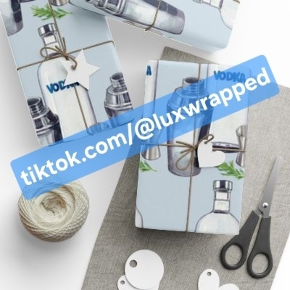 Vodka Themed Gift Wrap